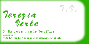 terezia verle business card